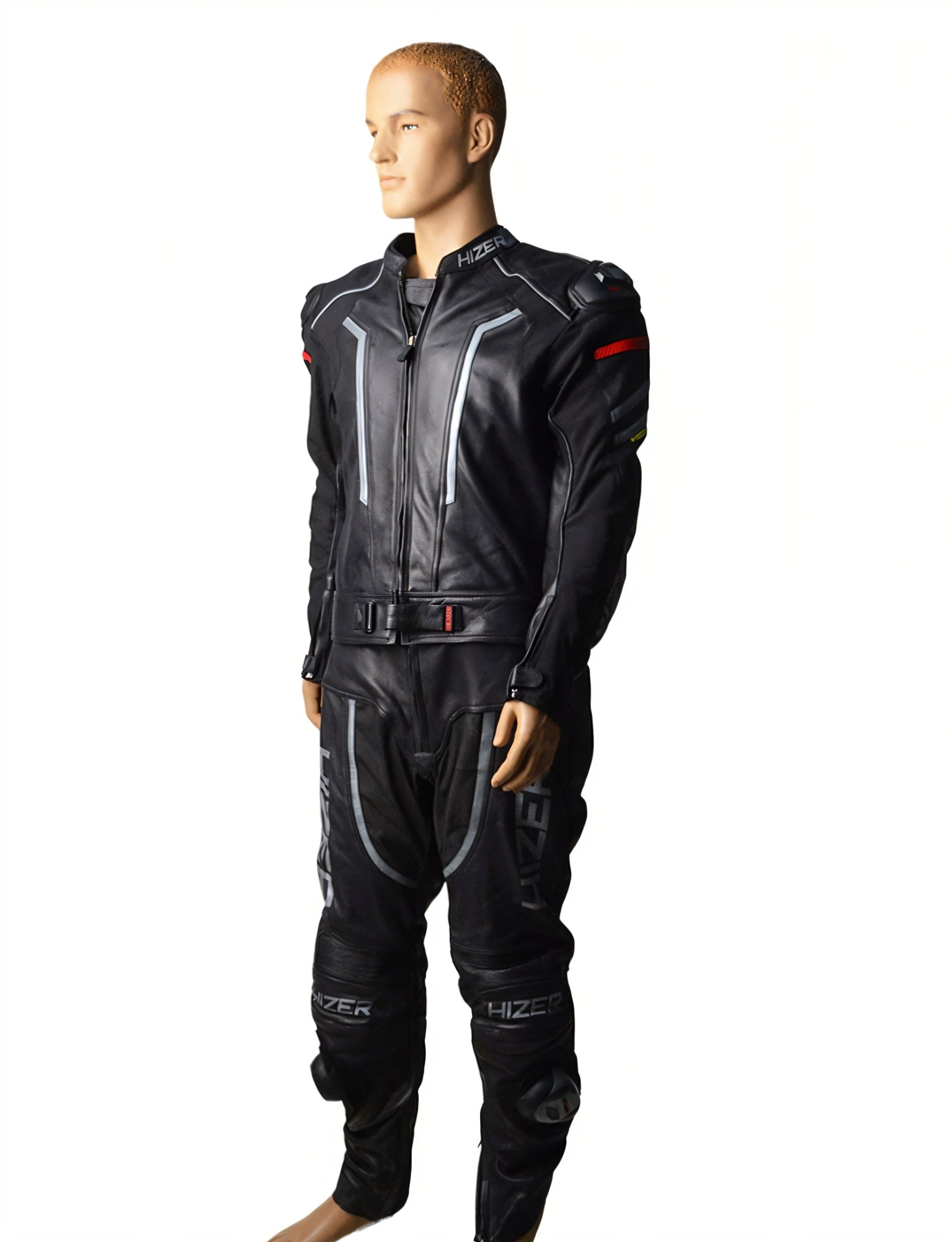 Комбинезон мотоциклетный (кожа) HIZER CE-1070 Gray (XXL)
